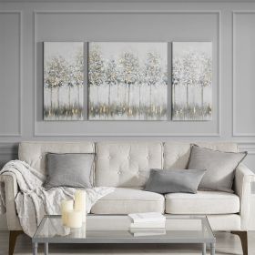 Gold Foil Triptych 3-piece Canvas Wall Art Set