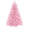 Pink Christmas Trees with Auto Open Steel Base - Wide Shape