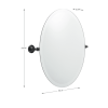 Oval Tilt Mirror; Oil Rubbed Bronze