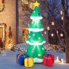 6 Feet Tall Blow up Christmas Tree with 3 Gift Boxes