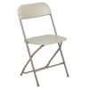 Hercules‚Ñ¢ Series Plastic Folding Chair - Beige - 650LB Weight Capacity Comfortable Event Chair - Lightweight Folding Chair -