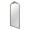 24" x 42" Gold Arch Mirror, Baroque Inspired Wall Decor for Bathroom Bedroom Living Room