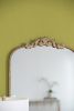 24" x 42" Gold Arch Mirror, Baroque Inspired Wall Decor for Bathroom Bedroom Living Room