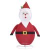 Decorative Christmas Santa Claus Figure LED Luxury Fabric 3 ft