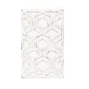 Ivory Geometric Carved Wood Wall Decor