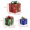 3pcs 60 Lights Snowflake Medium Coarse Cloth Battery Type (Not Included) Garden Gift Box Decoration