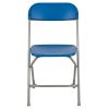 Hercules‚Ñ¢ Series Plastic Folding Chair - Blue - 650LB Weight Capacity Comfortable Event Chair - Lightweight Folding Chair -