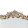 24" x 42" Gold Arch Mirror, Baroque Inspired Wall Decor for Bathroom Bedroom Living Room