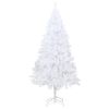 Artificial Christmas Tree with Thick Branches White 5 ft PVC