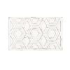 Ivory Geometric Carved Wood Wall Decor