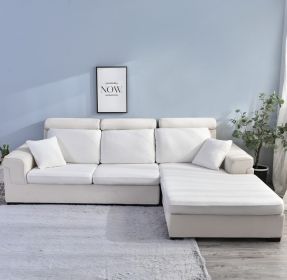 Sofa Cover Seersucker Waterproof Season Universal (Option: White-Double)