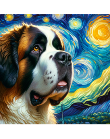 Dogs Cushion Cover (Option: 45x45cm-Saint Bernard)