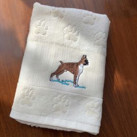 Dog Embroidery Water Absorbing Wash Towel (Option: 5 Style-62x40cm)