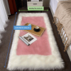 1pc, Soft and Fluffy Sheepskin Rug for Bedroom and Living Room - Non-Slip and Machine Washable Carpet for Dormitory and Room Decor