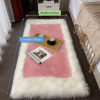 1pc, Soft and Fluffy Sheepskin Rug for Bedroom and Living Room - Non-Slip and Machine Washable Carpet for Dormitory and Room Decor