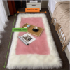 1pc, Soft and Fluffy Sheepskin Rug for Bedroom and Living Room - Non-Slip and Machine Washable Carpet for Dormitory and Room Decor