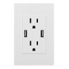 USB Wall Outlet Dual 2.4A USB Wall Charger High Speed Duplex Wall Socket US Standard