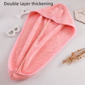 Water Absorption Quick Drying Double Sided Thickening (Option: Pink-Double layer thickening)