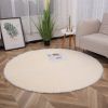 1pc, Plush PV Velvet Area Rug, 62.99", American Style Round Rug, Floor Deocr