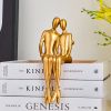 Abstract Golden Sculpture &amp; Figurines for Interior Resin Figure Statue Modern Home Decor Desk Accessories Nordic Room Decoration