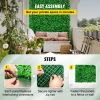 VEVOR Artificial Boxwood Panel Boxwood Hedge Wall Panels Artificial Grass Backdrop Wall Green Grass Wall, Fake Hedge for Decor Privacy Fence Indoor Ou