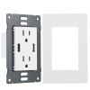 USB Wall Outlet Dual 2.4A USB Wall Charger High Speed Duplex Wall Socket US Standard