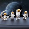 4pcs Small Creative Astronaut Ornaments; Desktop Ornaments; TV Cabinet Ornaments