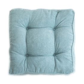 Stool Docking Seat Cushion Soft (Option: Fleece Lake Blue-40x40x10cm)