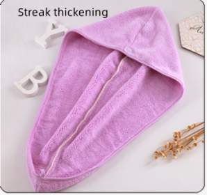 Water Absorption Quick Drying Double Sided Thickening (Option: Purple-Streak thickening)