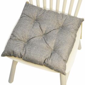 Multicolor Linen Five-circle Chair Cushion Chair Cushion (Option: Square Gray-4040CM Linen)