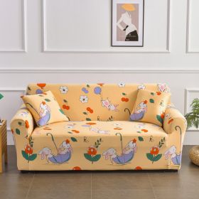 All-inclusive Stretch Printed Sofa Cover (Option: Pastoral Life-Double Seat)