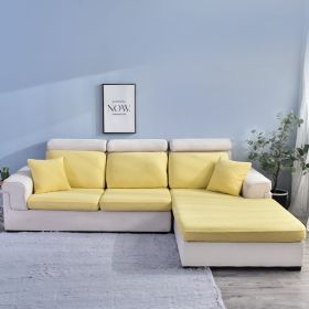 Sofa Cover Seersucker Waterproof Season Universal (Option: Goose Yellow-Four People)