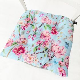 Flower Flower 213 Thick Flannel Chair Cushion (Option: Square Flower No 2-40x40cm Cotton And Linen)