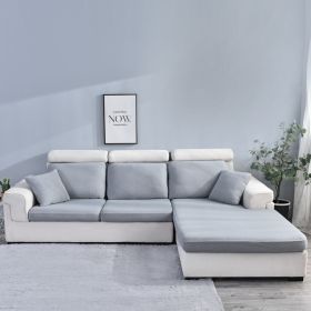 Sofa Cover Seersucker Waterproof Season Universal (Option: Light Gray-Four People)